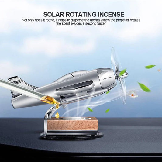 Airplane Solar Car Dashboard Air Freshener Car Perfume.